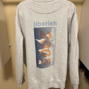 Jiberish Gray Graphic Sweatshirt